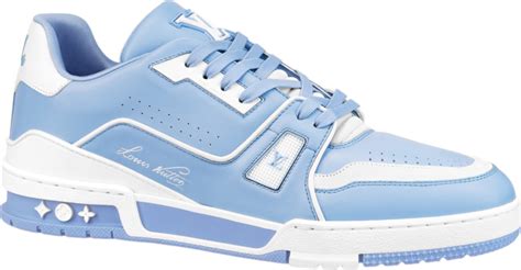 louis vuitton trainer light blue